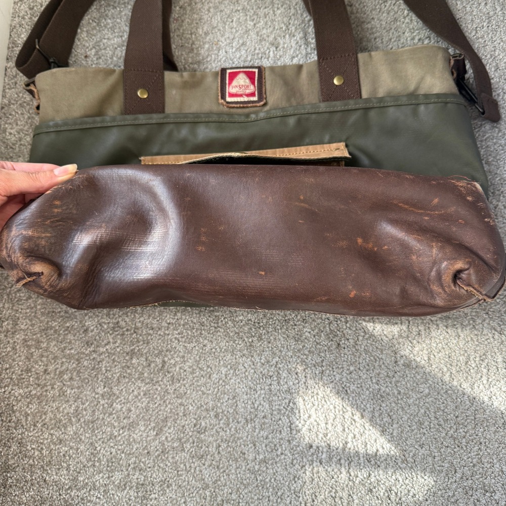 JanSport Seattle Skip Yowell Green Machine Brannon Messenger‎ Tote Bag Rare - Picture 6 of 15